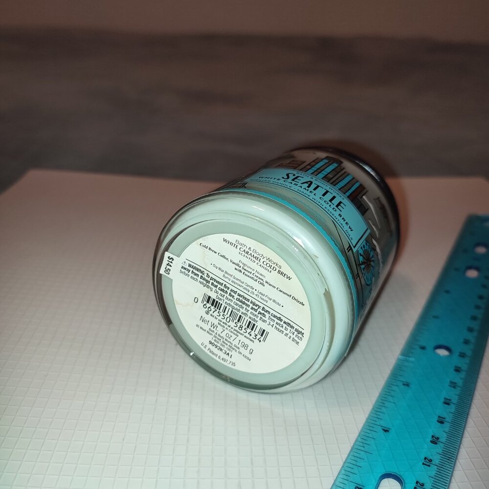 NEW Seattle Scented Candle Essential Oils Bath and Body Works Caramel Cold Brew - Picture 5 of 9